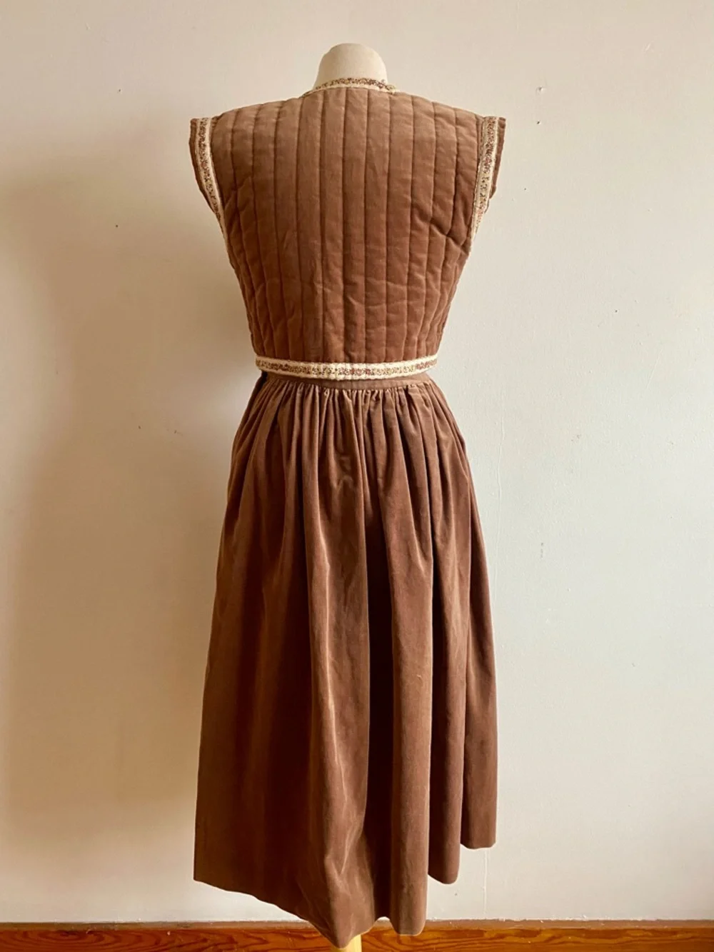 Vintage Suttles & Seawinds Skirt Vest Set Autumnal Paisley Vicki Lynn Bardon XS - Picture 6 of 16